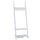 Appendiabiti da Ingresso a 3 Ripiani 4 Ganci in Legno Bianco 67x38.5x196 cm