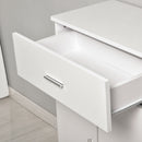 Mobile Ingresso con Scarpiera e Appendiabiti in Legno Bianco Opaco 100x32x187 cm 