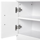 Mobile Ingresso con Scarpiera e Appendiabiti in Legno Bianco Opaco 100x32x187 cm 