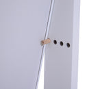 Armadio Portagioie a Specchio con 20 Luci LED Bianco 40x37x146 cm 