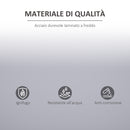 Armadietto Portadocumenti con Chiusura di Sicurezza in Acciaio Grigio 80x40x92.5 cm 