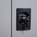 Armadietto Portadocumenti con Chiusura di Sicurezza in Acciaio Grigio 80x40x92.5 cm 