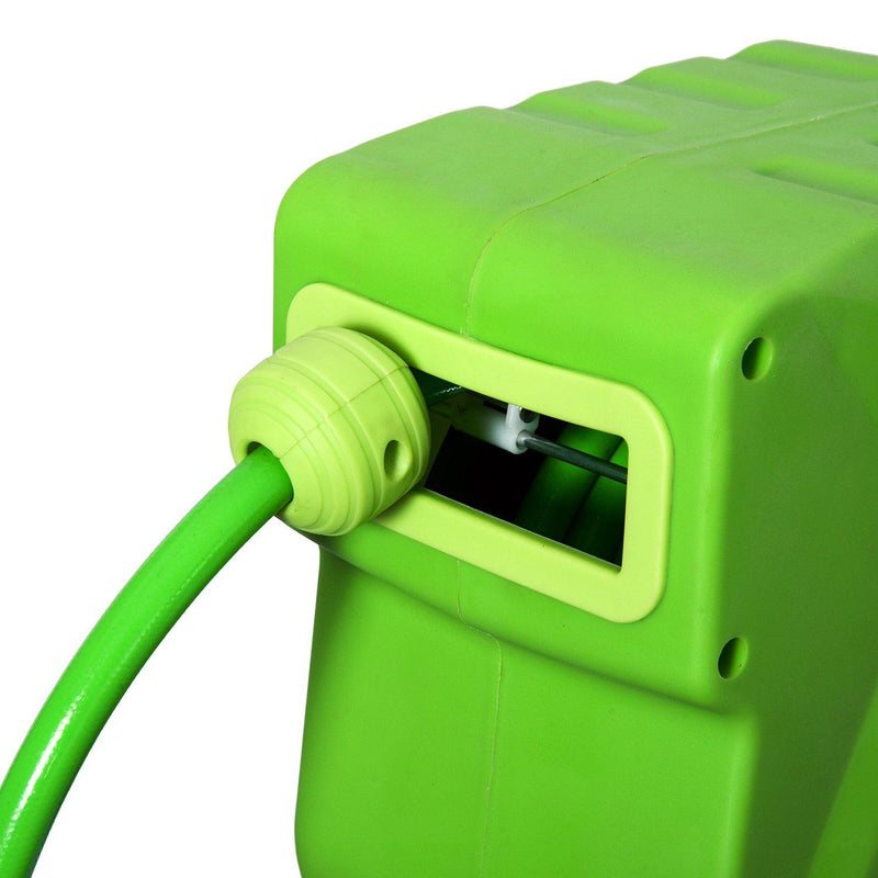 Rullo Avvolgitubo a Parete Portatile con Riavvolgimento Automatico 15 Metri 