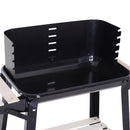 Barbecue a Carbone Carbonella Picnic Altezza Regolabile Nero 87x45x83 cm 