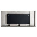 Camino a Bioetanolo da Parete 110x54 cm Argento 