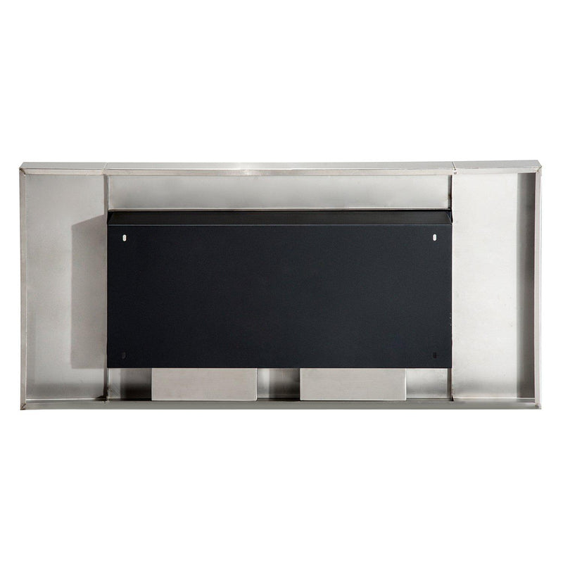 Camino a Bioetanolo da Parete 110x54 cm Argento 