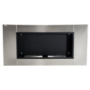 Camino a Bioetanolo da Parete 110x54 cm Argento 