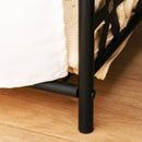 Armadio Guardaroba Appendiabiti in Ferro Nero 84x42x159 cm 