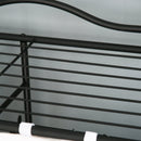 Armadio Guardaroba Appendiabiti in Ferro Nero 84x42x159 cm 