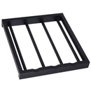 Carrello da Cucina con Cassetti e Portabottiglie Legno e Nero