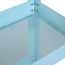 Carrello in Acciaio 3 Ripiani Azzuro 43.5x28x78 cm 