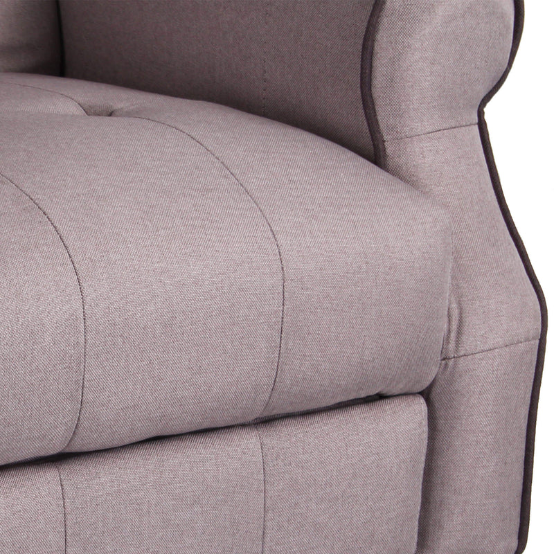 Poltrona Relax Reclinabile in Tessuto Tortora