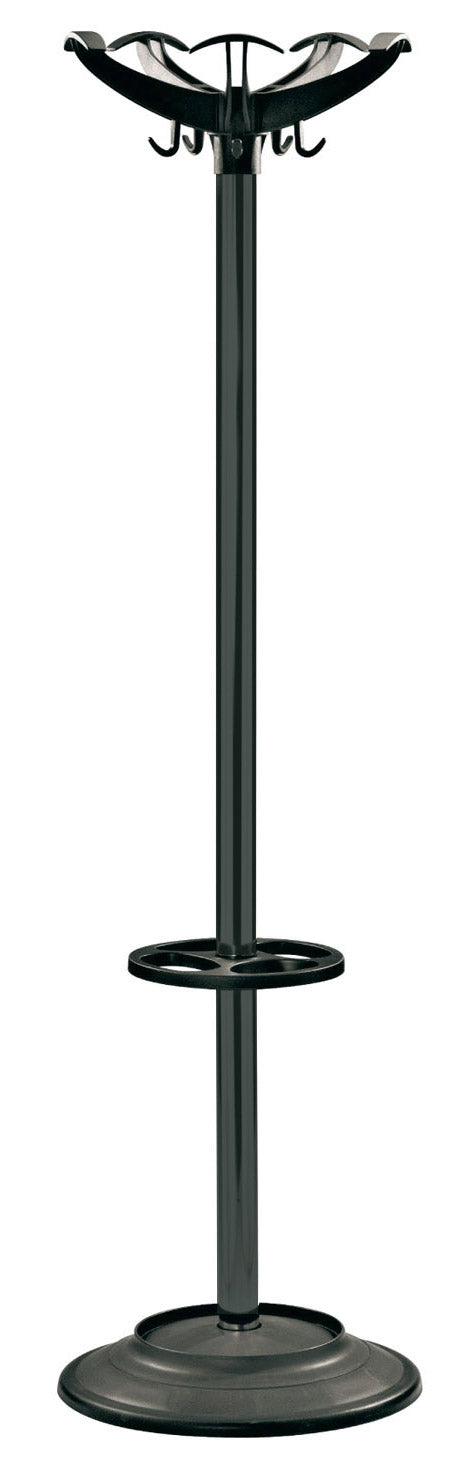 sconto Appendiabiti da Terra Ø45x173 cm con Portaombrelli in Acciaio Tosini Tango Nero