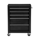 Carrello Porta Utensili con Cassettiera da Officina Nero 61.5x33x85 cm 