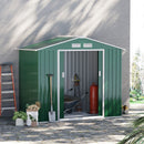 Casetta Box da Giardino in Lamiera 213x127x185 cm 