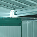 Casetta Box da Giardino in Lamiera Verde 246x192.5x177.5 cm 