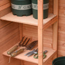 Casetta Box da Giardino in Legno Naturale 89x50 cm 