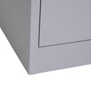 Cassettiera da Ufficio per Documenti 2 Cassetti con Chiusura di Sicurezza in Acciaio 47x62x72 cm 