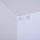 Cassettiera per Archiviazione con 4 Cassetti in Legno Bianco 50x40x116,5 cm 