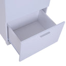 Cassettiera per Archiviazione con 4 Cassetti in Legno Bianco 50x40x116,5 cm 