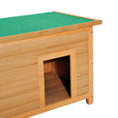 Cuccia per Cani Impermeabile da Esterno in Legno di Abete 85x58x58 cm 
