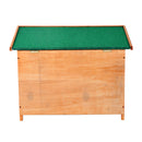 Cuccia per Cani Impermeabile da Esterno in Legno di Abete 85x58x58 cm 