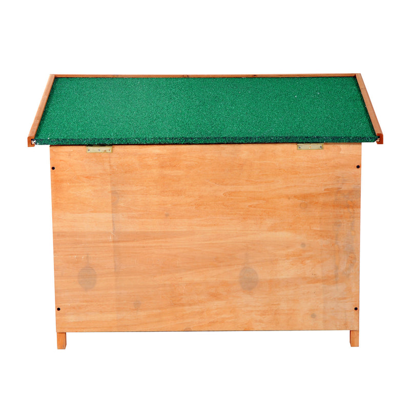 Cuccia per Cani Impermeabile da Esterno in Legno di Abete 85x58x58 cm 