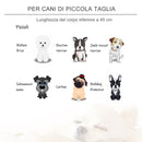 Divano di Lusso per Cani e Gatti in Similpelle con Cuscini 68.5x42x43 cm 