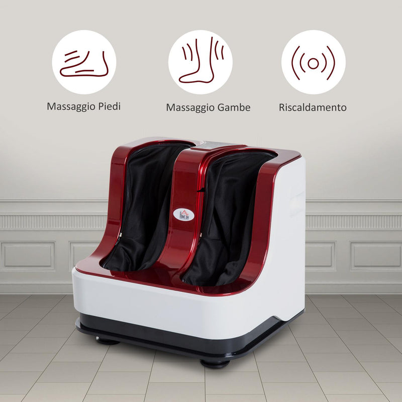 Massaggiatore Piedi Elettrico Massaggio Shiatsu a Rullo con 3 Programmi 