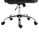 Poltrona Direzionale da Ufficio Ergonomica in Similpelle Nero 