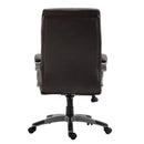 Poltrona Direzionale da Ufficio Girevole in Similpelle Marrone 