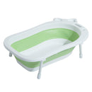 Vaschetta Bagnetto per Neonati Pieghevole Bianco e Verde 89x53.5x38 cm 