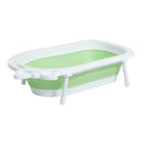 Vaschetta Bagnetto per Neonati Pieghevole Bianco e Verde 89x53.5x38 cm 