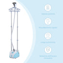 Stiratrice a Vapore Verticale 2L 1800W Doppia Asta Telescopica Retrattile 