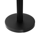 2 Colonnine Tendinastro di 2m in Acciaio Inox Nero Ø32x90 cm 