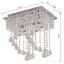 Lampadario a Sospensione Moderno in Cristallo 40x25x40 cm 