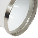 Plafoniera con 4 Faretti LED da Soffitto Orientabili in Metallo Cromato Bianco Ø13x16x72 cm 