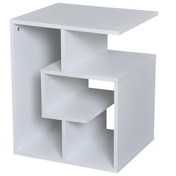 Libreria a 3 livelli in Legno Bianco 45x40x55 cm acquista
