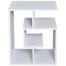 Libreria a 3 livelli in Legno Bianco 45x40x55 cm 