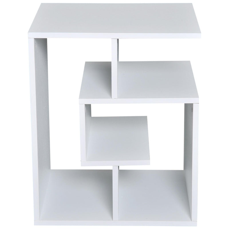 Libreria a 3 livelli in Legno Bianco 45x40x55 cm 