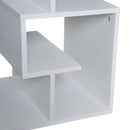Libreria a 3 livelli in Legno Bianco 45x40x55 cm 