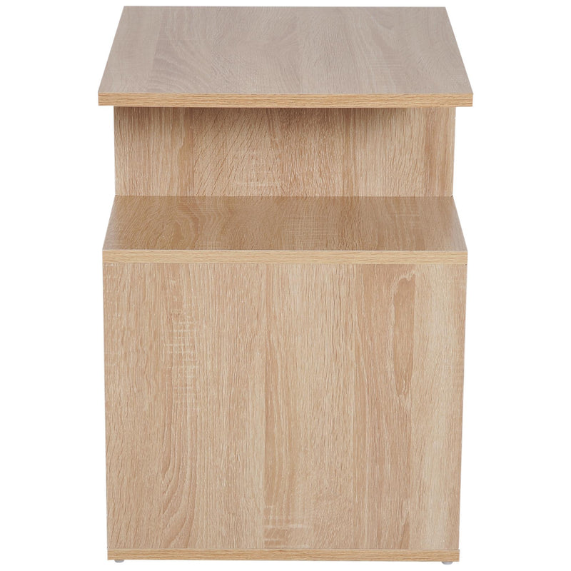 Libreria a 3 livelli in Legno Rovere 45x40x55 cm 