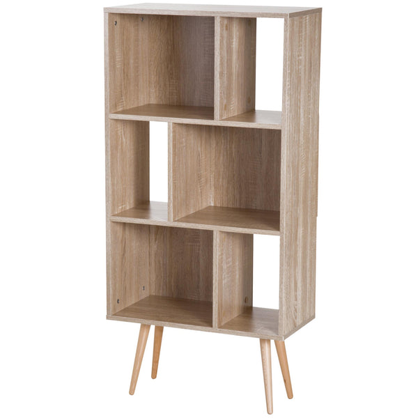 Libreria con Piedini Legno Naturale 60x30x124 cm prezzo