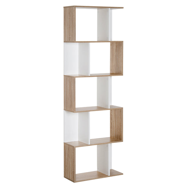 online Libreria da Muro Moderna 5 Ripiani in Legno Bianco 60x24x1184.5 cm