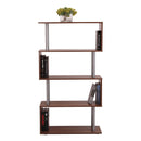 Libreria da Parete in Legno Noce 80x30x145 cm 