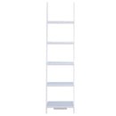 Libreria 5 Ripiani Aperti Design Moderno in Legno Bianco 50x40x195 cm 