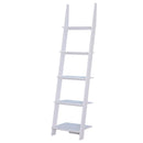 Libreria 5 Ripiani Aperti Design Moderno in Legno Bianco 50x40x195 cm 