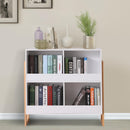 Libreria a Cubo Design Moderno Legno Bianco 86x34x82.5 cm 