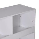Libreria a Cubo Design Moderno Legno Bianco 86x34x82.5 cm 
