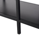Libreria Scaffale in Metallo 3 Ripiani Nero 100x36x94,5 cm 